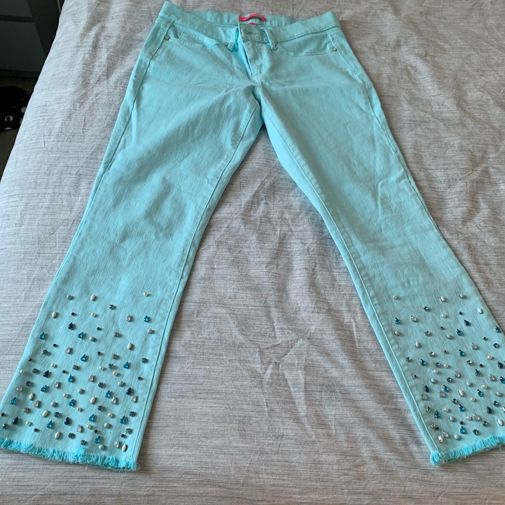 Lilly Pulitzer Flare Jeans in a Whisper Blue
